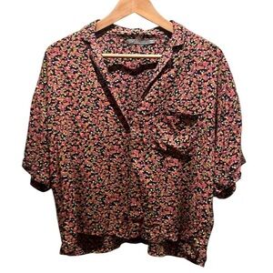 Prana Women’s Iguala Top Nautical Petals Size Large